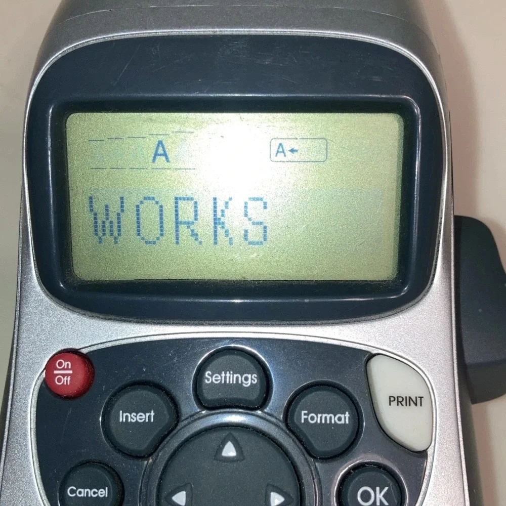 Dymo LetraTag LT-100H Handheld Label Maker Silver Gray Portable Thermal Printer